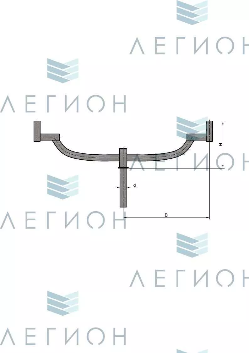 К41-0,4-0,8-0-5 кронштейн двухрожковый