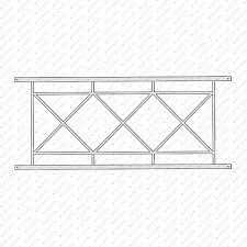 Пешеходное (перильное) ограждение ПО9